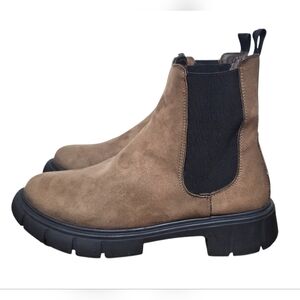 Zigi Soho Taupe Cameren Chelsea Burnished Round Toe Women's Boots Size 9